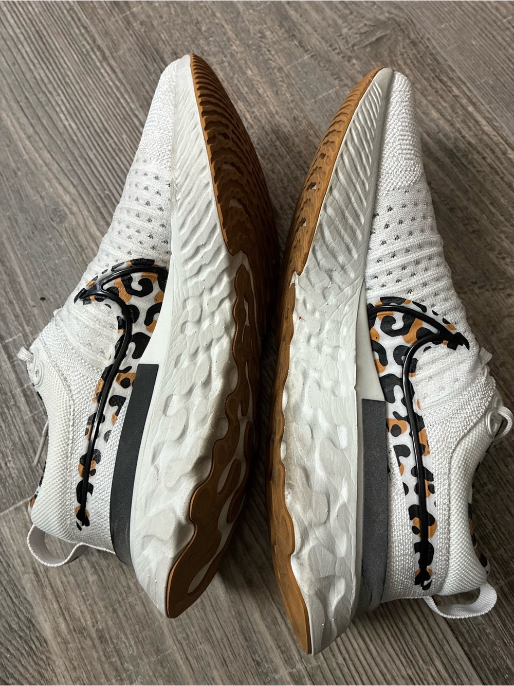 Nike React Infinity Run Flyknit 3 “Leopard Swoosh” Running Shoes | Women’s 9 - Picture 3 of 6